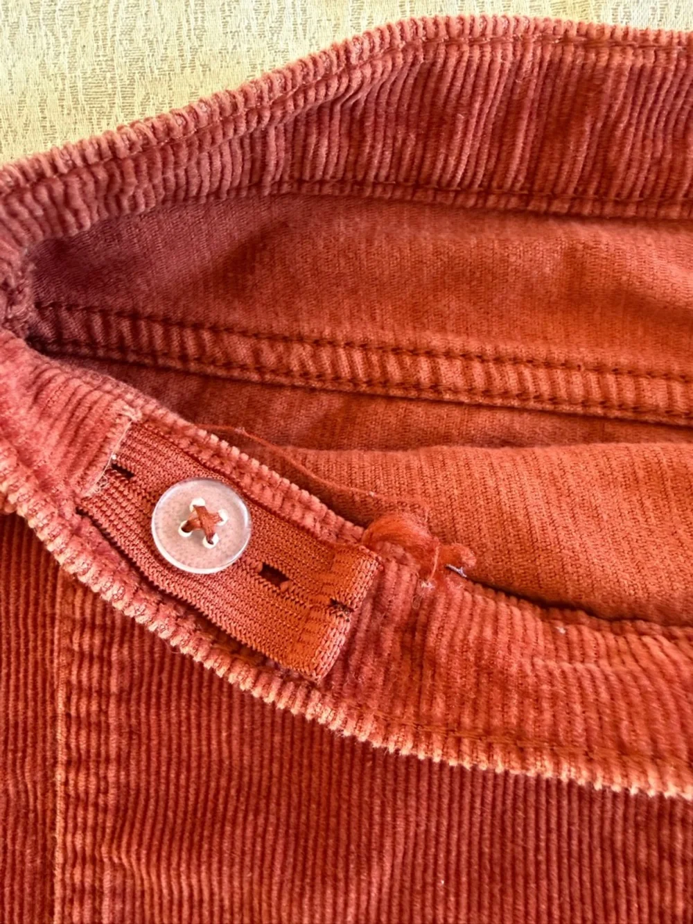Corduroy Mini Skirt Button Front Rust Girls 14 / Womens XS The Childrens‎ Place